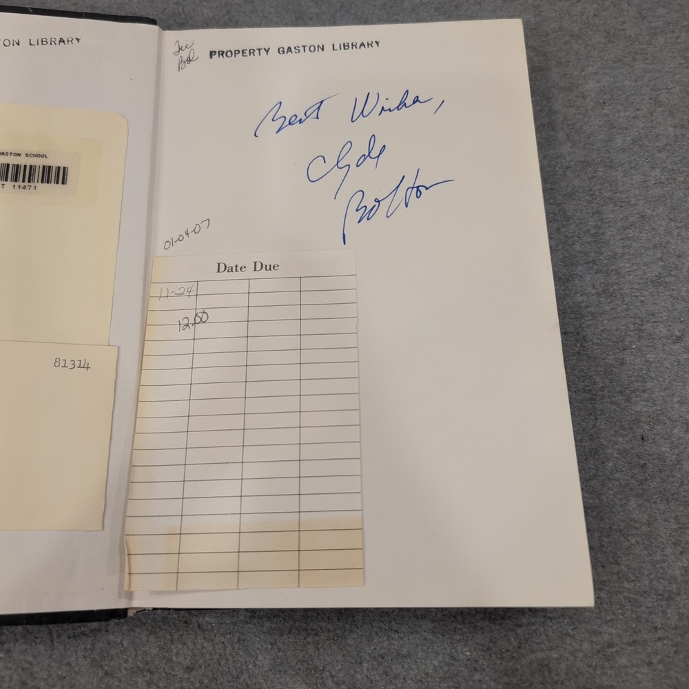 Water Oaks by Clyde Bolton Signed Hardcover Cromartie-Long Publishers 0932520030 - Picture 2 of 3